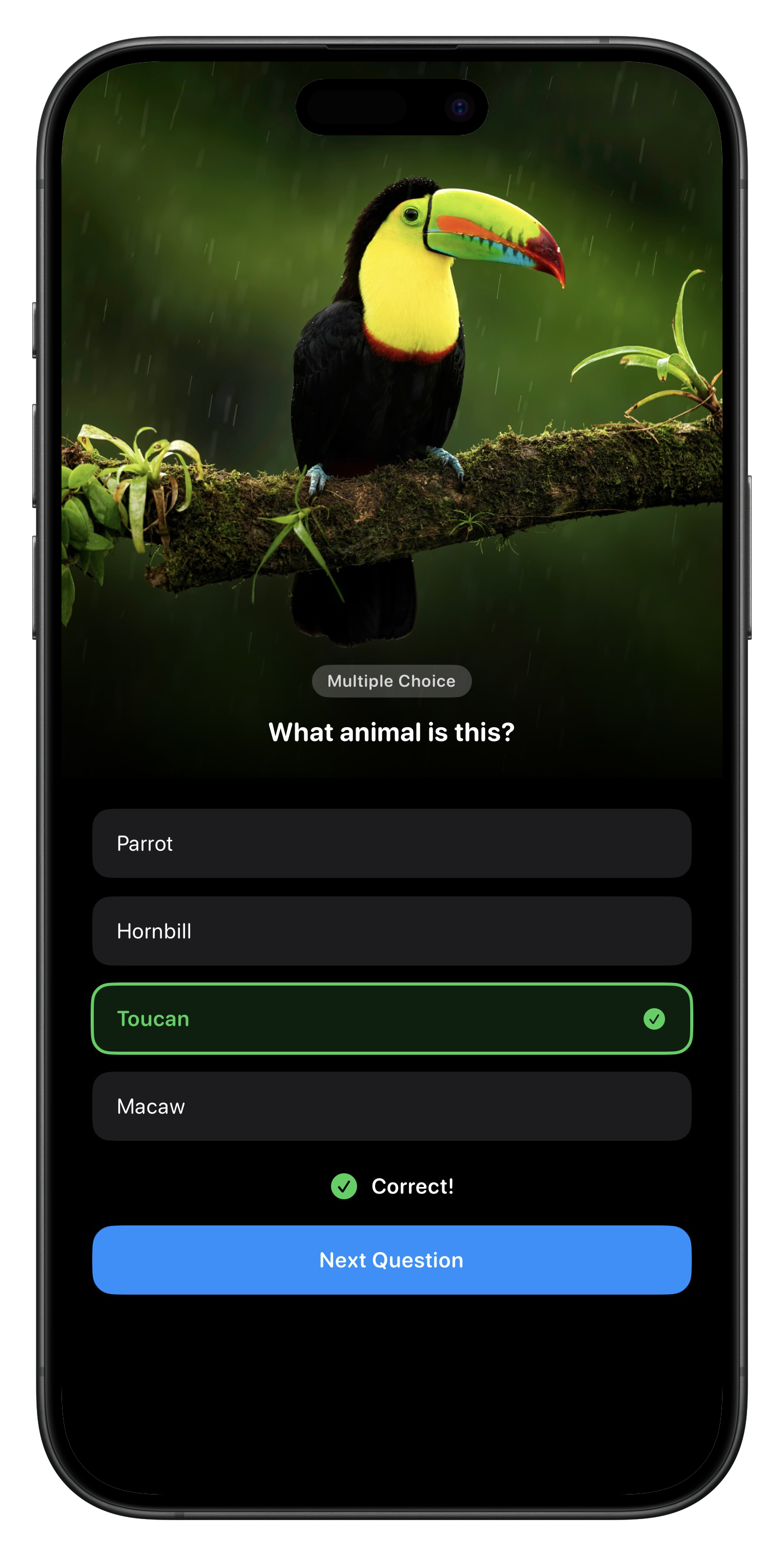 Fauna Quiz Screenshot